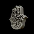 06.jpg Hamsa Hand symbol 3D model relief 04