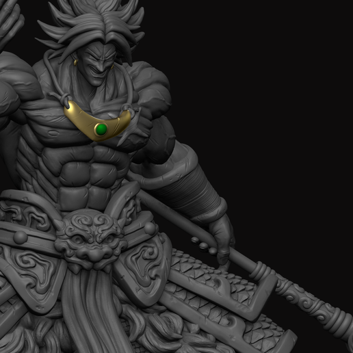 Download STL File BROLY THE WARRIOR • 3D Printer Model ・ Cults