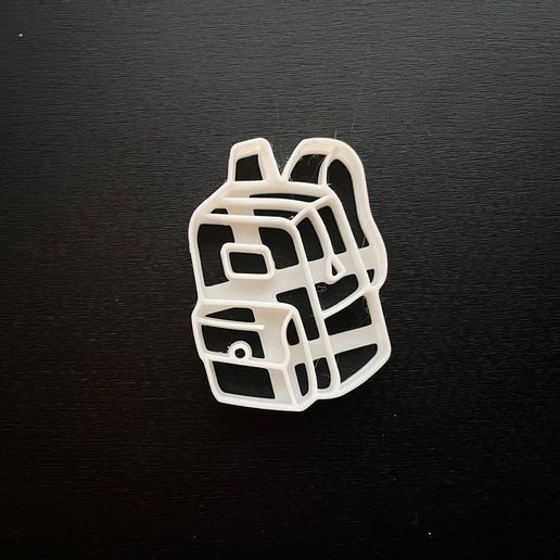 Backpack Cookie Cutter - 3D model önizlemesi