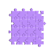 Puzzle_16_All_Verion_2.stl Jigsaw Puzzle, 16 Distinct Pieces, Shapes & Patterns