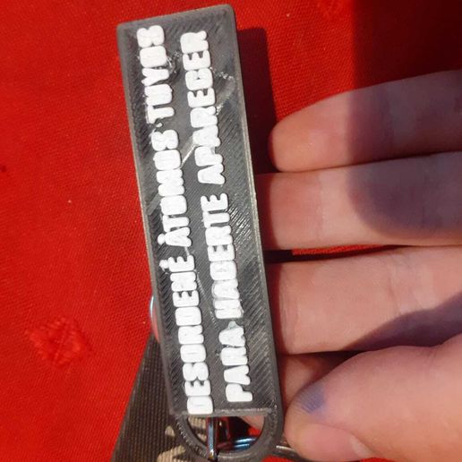 soda stereo keychain, I messed up atoms of yours to make you appear meaningful. 3D model