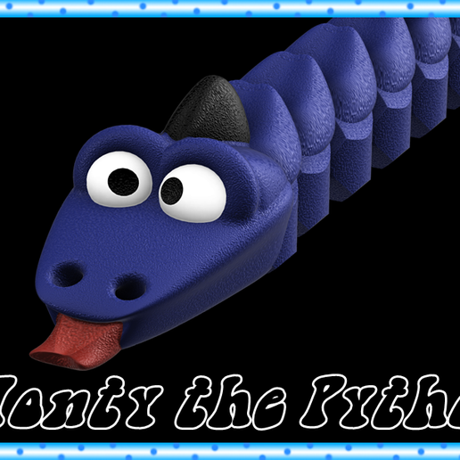 Monty the Python ! / a friend of Orca ;)  Flexi ! 3D model