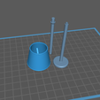 slice.png 3d printable floor lamp for doll house