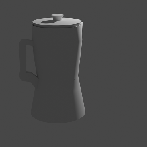 Pitcher4.png High Smoth Pitcher With Lid  and spout