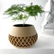 misprint-7960.jpg The Elson Planter Pot with Drainage | Tray & Stand Included | Modern and Unique Home Decor for Plants and Succulents  | STL File
