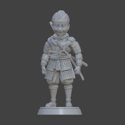 Miniature Samurai 3D model