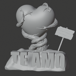 Teamo.PNG Fichier STL Amour・Design pour imprimante 3D à télécharger