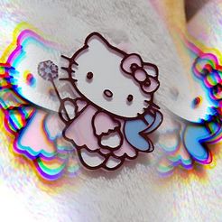 IMG_20230813_234539_719.jpg Fichier STL Porte-clés Hello Kitty en costume de fée・Objet pour imprimante 3D à télécharger