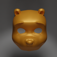 4.png Winnie The Pooh Cosplay Face Mask 3D print model