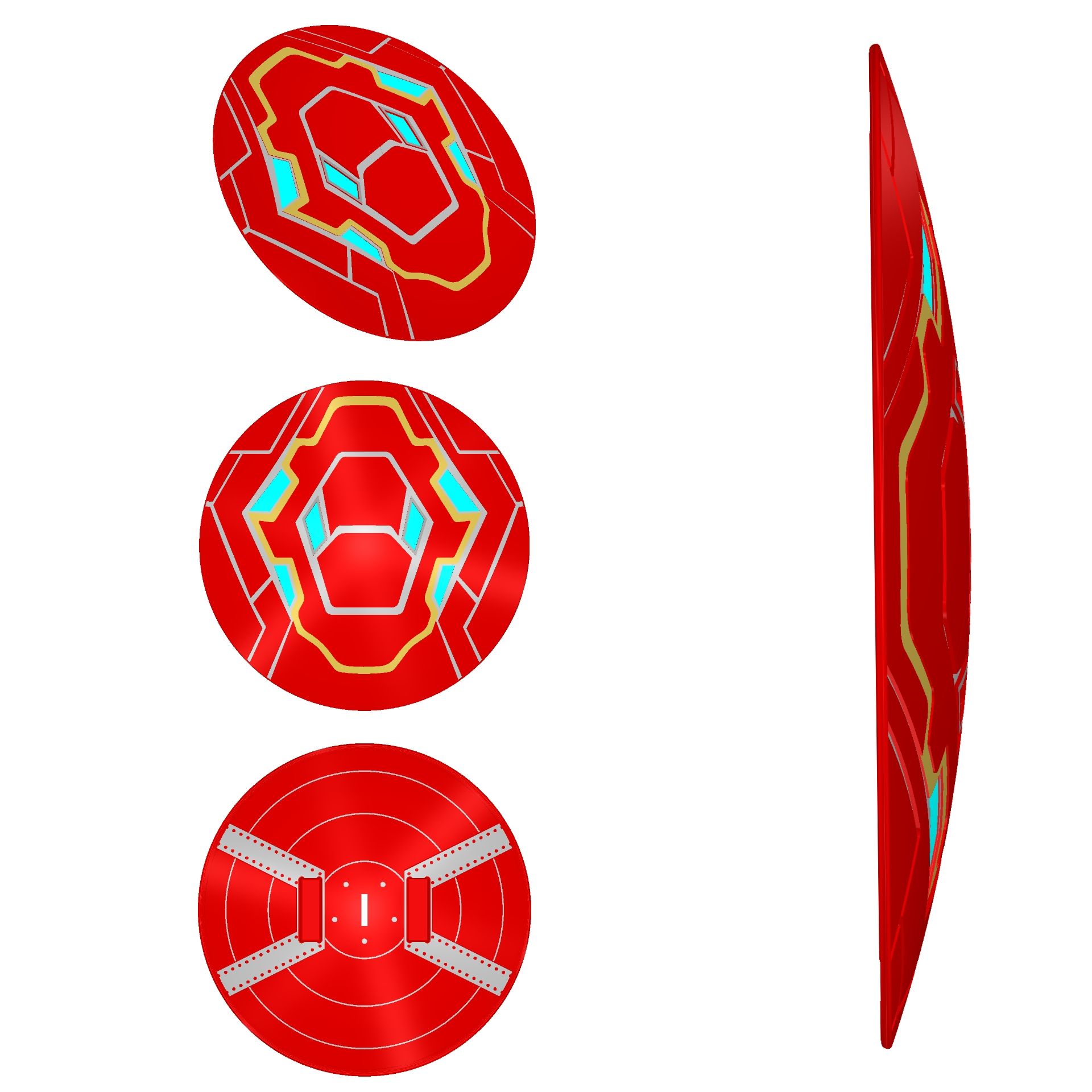 Descargar archivo Ironman Nano Shield Round | Avengers : Infinity War
