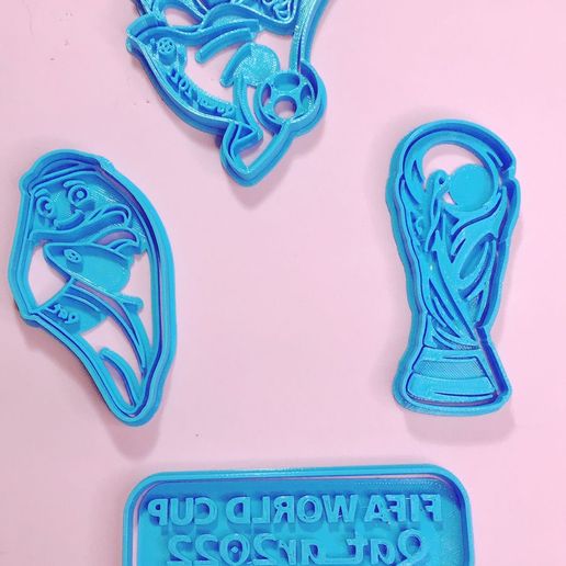3D printed Cookie Cutter Qatar 2022 World Cup Cookie Cutters • made