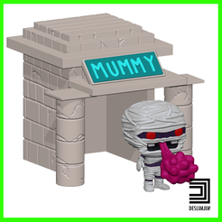 Mummy-house-01.png Archivo 3D PAQUETE MOMIA + CASA METAL BABOSA FUNKO POP TOYART・Modelo para descargar y imprimir en 3D