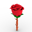 rose.png rose flower - printing optimized design