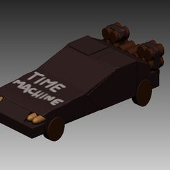 ZBrush-ScreenGrab01.jpg STL file TIME MACHINE 1885 DELOREAN DOC BACK TO THE FUTURE・3D printable model to download