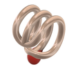 fem-jewel-24 v8-03.png STL file fake lips nose hoop with cross shaped flower FAKE NIPPLE PIERCING Female male Non-Piercing Body Jewellery Bondage Weight Female DREADLOCK BEAD DREAD BEADS RING EAR femJ-24 vampire version 3d print cnc・3D printer design to download