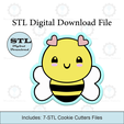 Etsy-Listing-Template-STL.png Bee Cookie Cutters | STL Files
