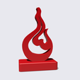 Shapr-Image-2022-11-21-213531.png Heart and Flame Abstract Sculpture, 'Lover's Passion', Flame Heart statue,   Love gift, engagement gift, marriage, proposal, Valentine's Day gift