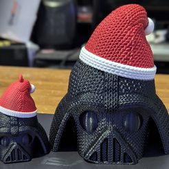 Knitted Darth Vader Santa Hat
