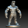 ujhikkjuh.png Logan Berserker - Statue stylisée gratuite de Wolverine imprimable en 3D