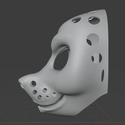 raccoon1.jpg Fichier STL Base de tête de Fursuit Raton laveur・Design pour imprimante 3D à télécharger