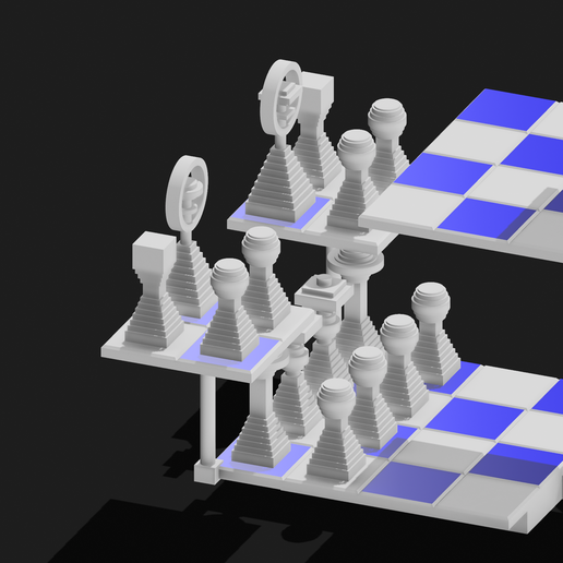 ⭐ Star Trek Tri-dimensional chess set・ STL File for 3D printing and CNC ...