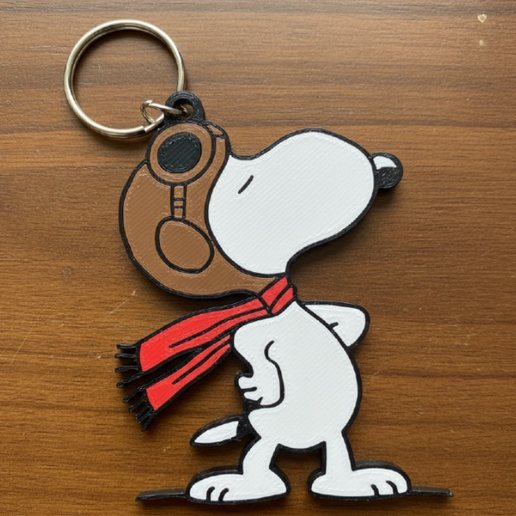 keychain snoopy stl/3mf