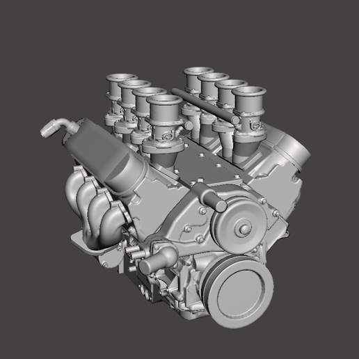 🛞 V8 LS3 N/A ENGINE 1/24・ OBJ File for 3D printing・Cults