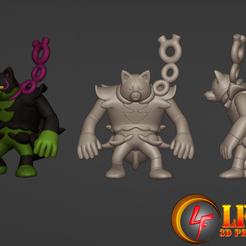 1014.png Fichier STL Pokemon Okidogi・Modèle pour imprimante 3D à télécharger