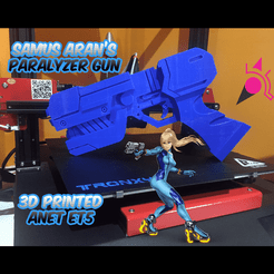 CoverThumbnailCults.png Descargar archivo STL gratis 3D Printed Samus Aran's Paralyzer Gun, Metroid • Diseño para imprimir en 3D, _aalejandrovr24