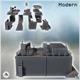 3.jpg Modern industrial building with roof access ladder, brick walls, and loading platform (14) - Modern WW2 WW1 World War Diaroma Wargaming RPG Mini Hobby