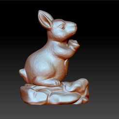 rabbit1.jpg STL-Datei rabbit 3d model kostenlos・Objekt zum Herunterladen und Drucken in 3D