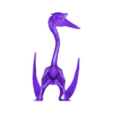 Arambourgiania_sitting_whole.stl Arambourgiania sitting 1-35 scale pre-supported pterosaur
