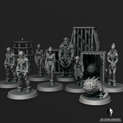 SlavesSet.png 3D file Alien Slaves, objective markers / tokens・3D printable model to download