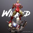 280620 Wicked - Iron man 01.jpg Wicked Marvel Avengers Iron man 3d Sculpture: STL ready for printing