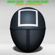 default.871.jpg STL file Squid Game Mask - Soldier Mask Cosplay 3D print model・3D printable design to download
