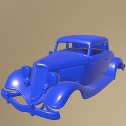 a27_013.png STL file Ford Coupe 1934 PRINTABLE CAR BODY・3D printing model to download