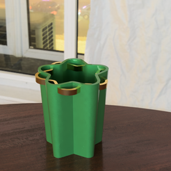 Starshape-Flower-vase.png Archivo STL Florero en forma de estrella 3D Starry Blooms・Plan imprimible en 3D para descargar