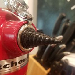 20181013_134356.jpg Fichier STL gratuit La corne de licorne de Kitchenaid en rotation !・Objet imprimable en 3D à télécharger
