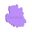 Vinnytsia_gelb.stl Ukraine Karte / Ukraine Map