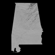 1.png Topographic Map of Alabama – 3D Terrain