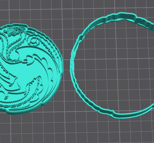 🍪 Game of Thrones cookie cutters - Stark and Targaryen・ STL File for 3D ...