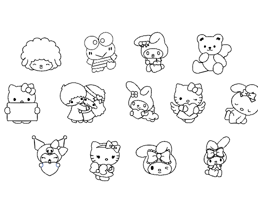 sanrio cookie cutters - 3D model önizlemesi