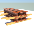 render.png 1/14 I beam for flatbed load