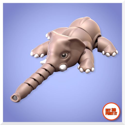 shadowcatcher_printinplace_articulated_elephant_v01.jpg Print In Place Articulated Baby Elephant