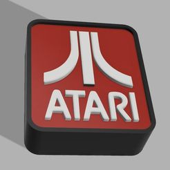 Atari.jpg Archivo STL Lámpara de leds Atari.・Objeto para impresora 3D para descargar, flavia_fnc2