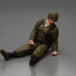 3DG10001.jpg Fichier 3D Un soldat tombé après une forte bataille et qui attend de l'aide・Design à télécharger et à imprimer en 3D