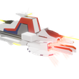 E4.png Argama Battleship From Gundam Low Poly Model