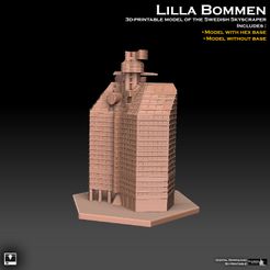 lilla-bommen-insta-promo.jpg Файл STL Шведский небоскреб Лилла Боммен・Шаблон для 3D-печати для загрузки, SharedogMiniatures