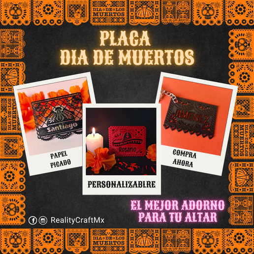 Dia de muertos papel picado PACK 2