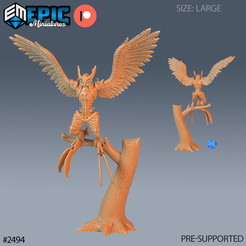 2494-Owl-Harpy-Intimidating-Large.png Owl Harpy Intimidating ‧ DnD Miniature ‧ Tabletop Miniatures ‧ Gaming Monster ‧ 3D Model ‧ RPG ‧ DnDminis ‧ STL FILE